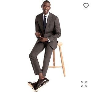 J. CREW Ludlow Slim Four-Season Italian Wool Suit in Charcoal Gray